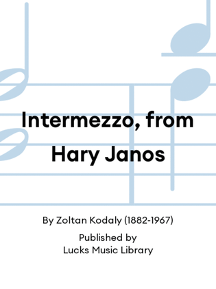 Book cover for Intermezzo, from Hary Janos