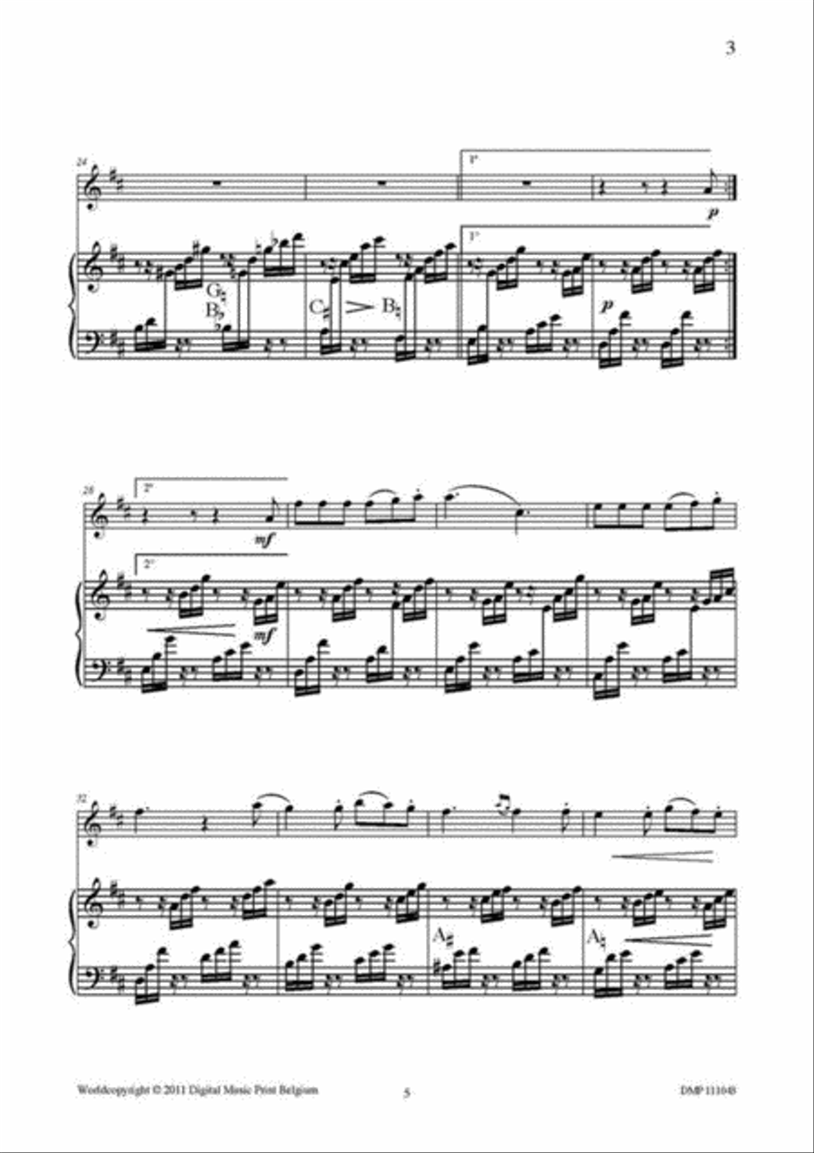 Auf Flügeln Des Gesanges Flute scores gallery preview page 3