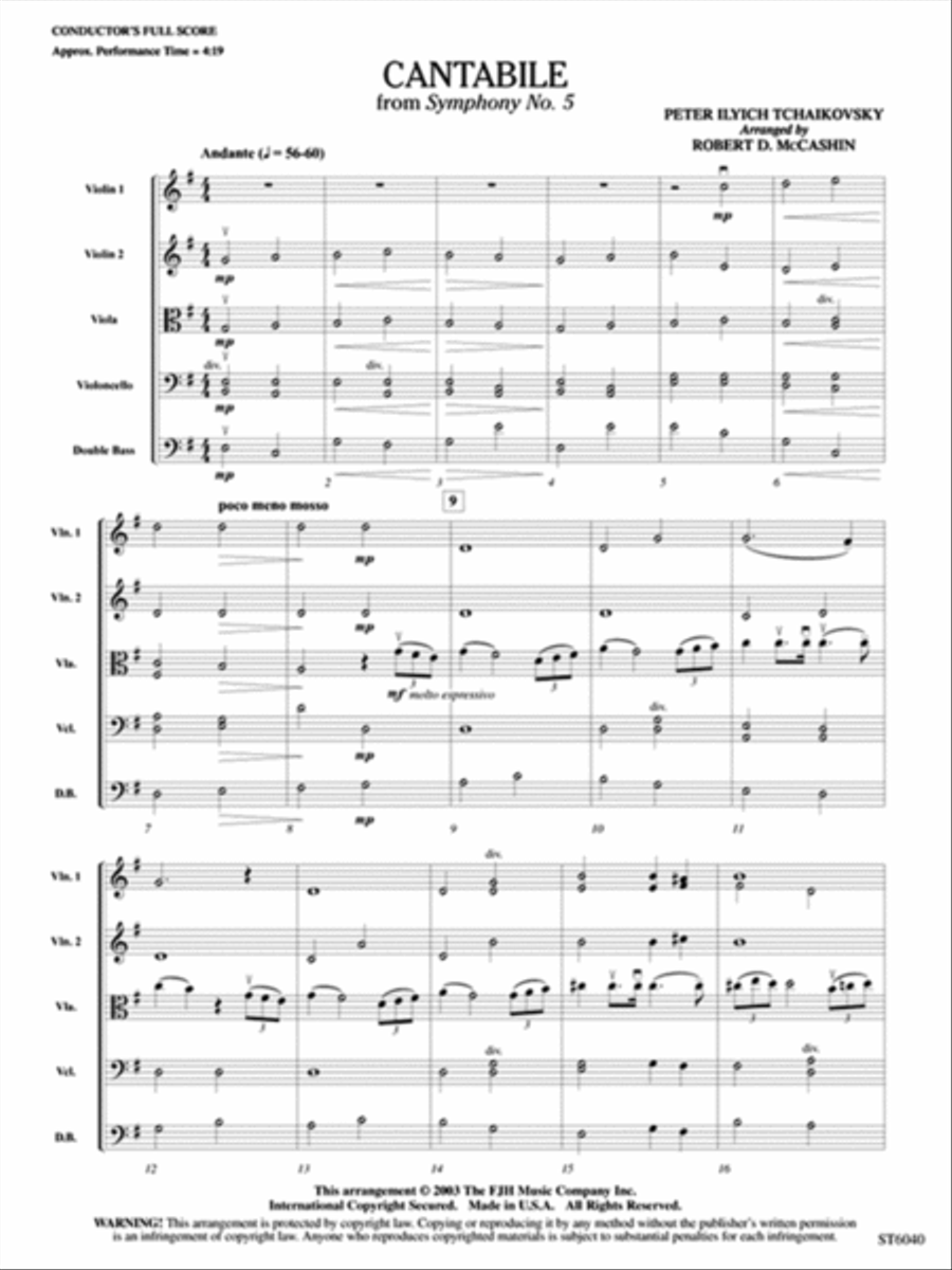 Cantabile String Orchestra scores gallery preview page 2