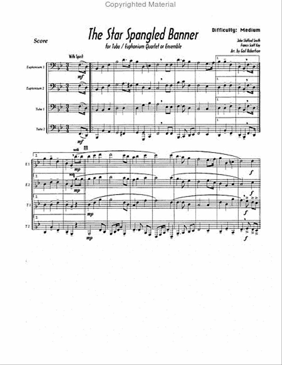 Star Spangled Banner Star Spangled Banner EETT scores gallery preview page 2