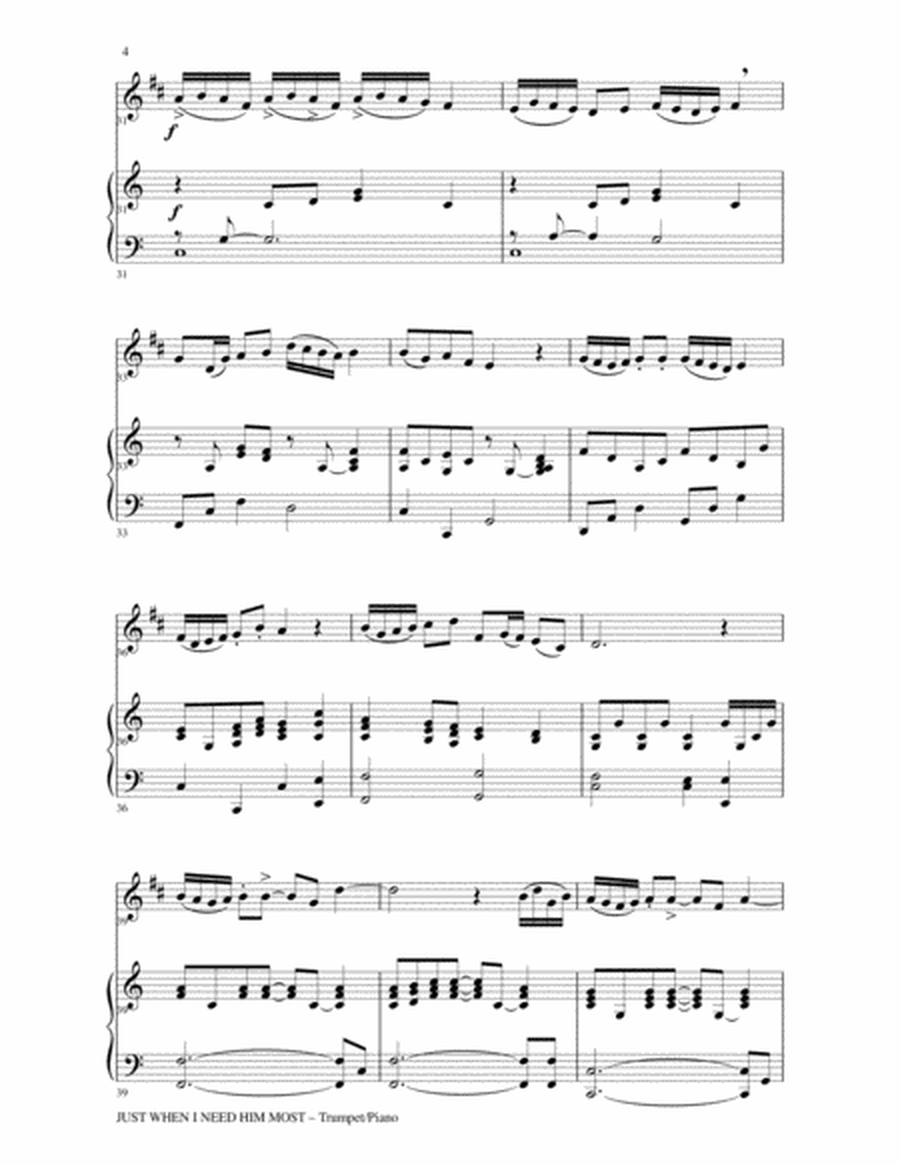 6 BEAUTIFUL HYMNS, Set III & IV (Duets - Bb Trumpet and Piano with Parts) image number null