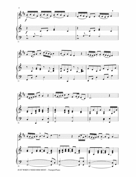 6 BEAUTIFUL HYMNS, Set III & IV (Duets - Bb Trumpet and Piano with Parts) image number null