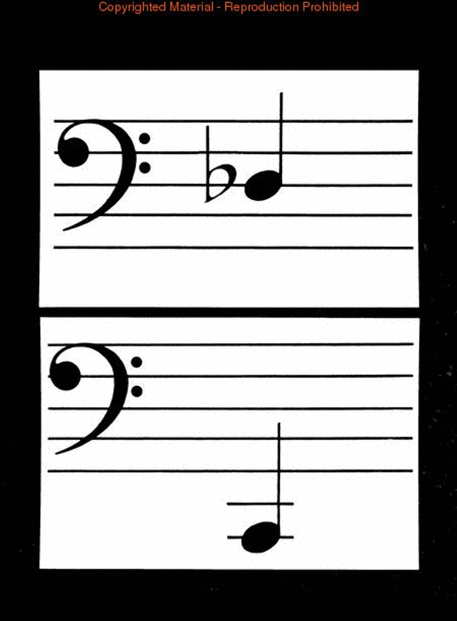 Flash Cards - Chromatic Lines & Spaces Piano Method scores gallery preview page 2