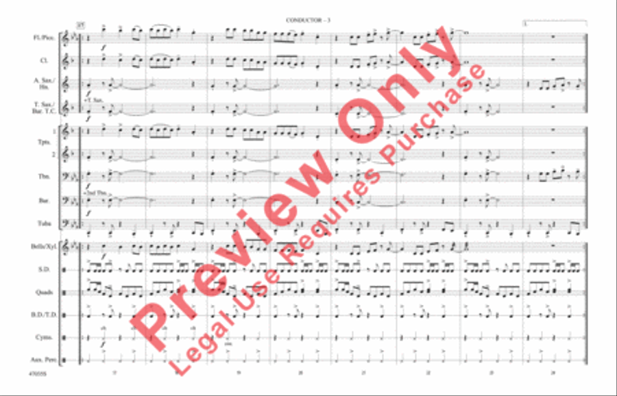 Feel It Still Marching Band scores gallery preview page 4