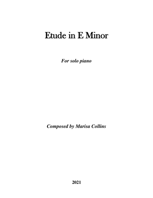 Book cover for Etude in E Minor