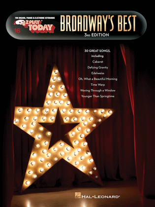 Book cover for Broadway's Best - 3rd Edition