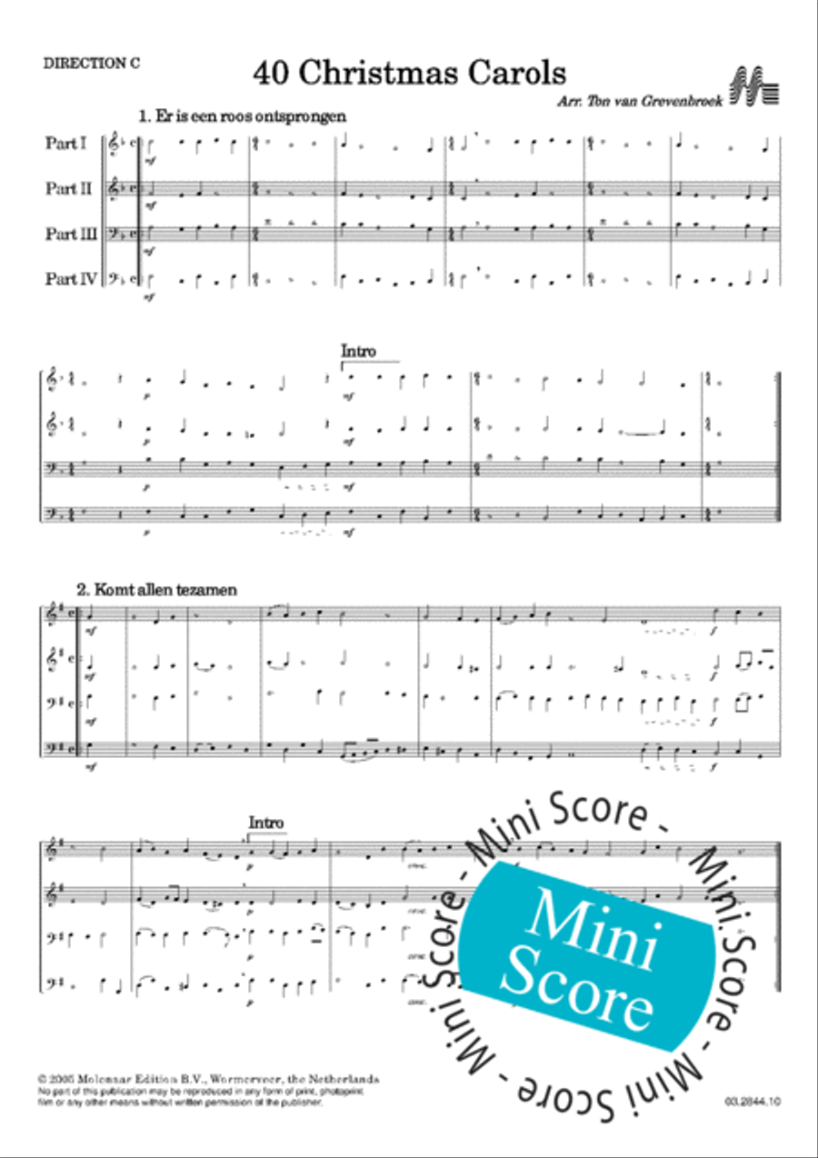 40 Christmas Carols 40 Christmas Carols Concert Band scores gallery preview page 5
