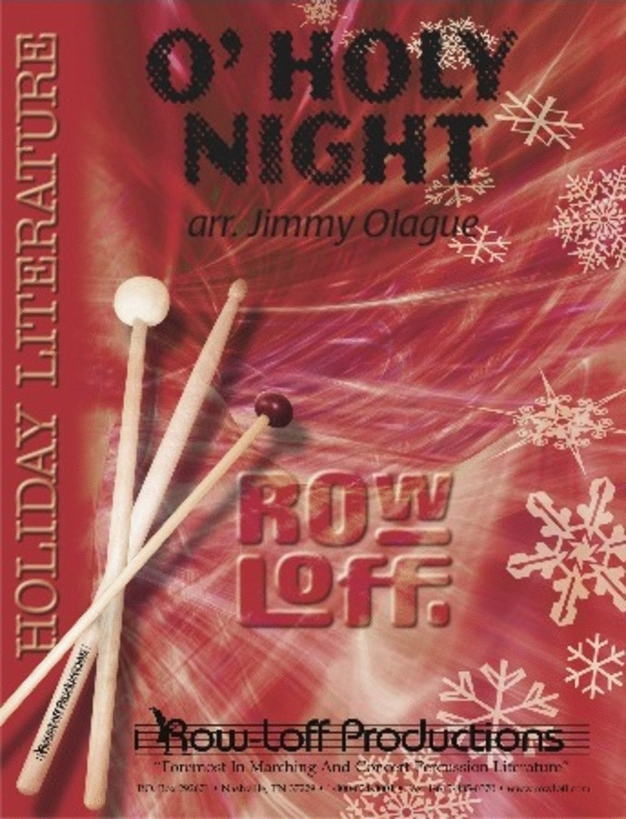 O' Holy Night Percussion Ensemble scores gallery preview page 1