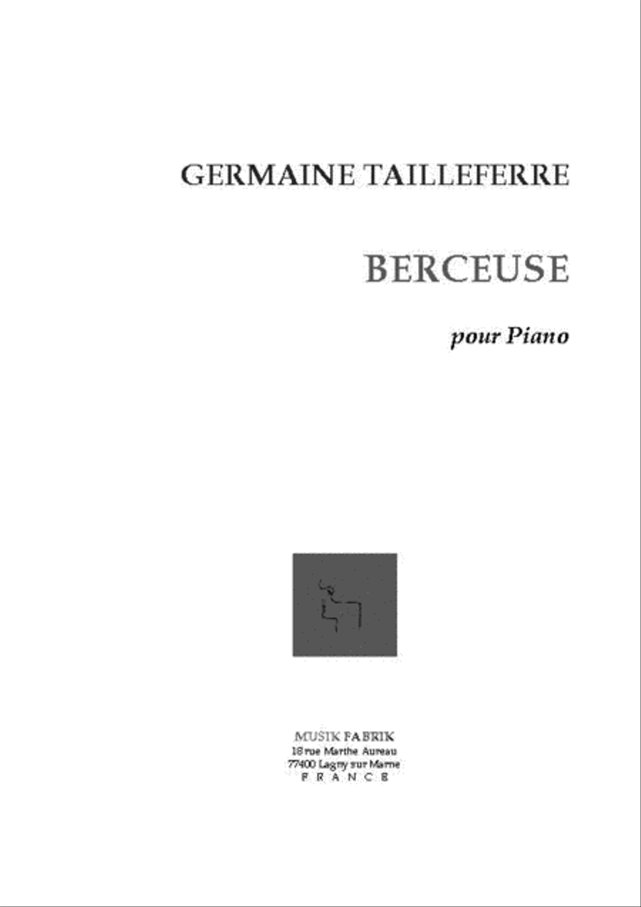 Berceuse Piano Solo scores gallery preview page 1