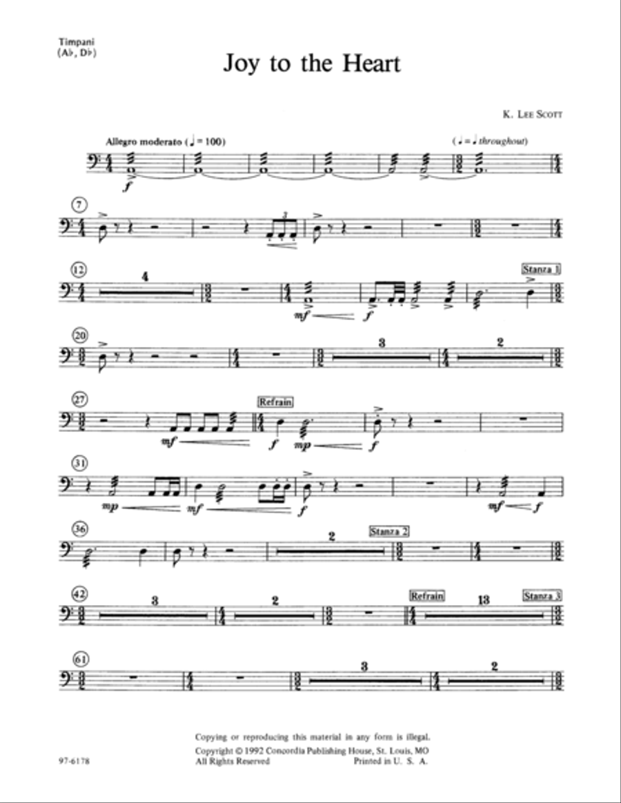 Joy to the Heart / Instrumental Parts Choir scores gallery preview page 5