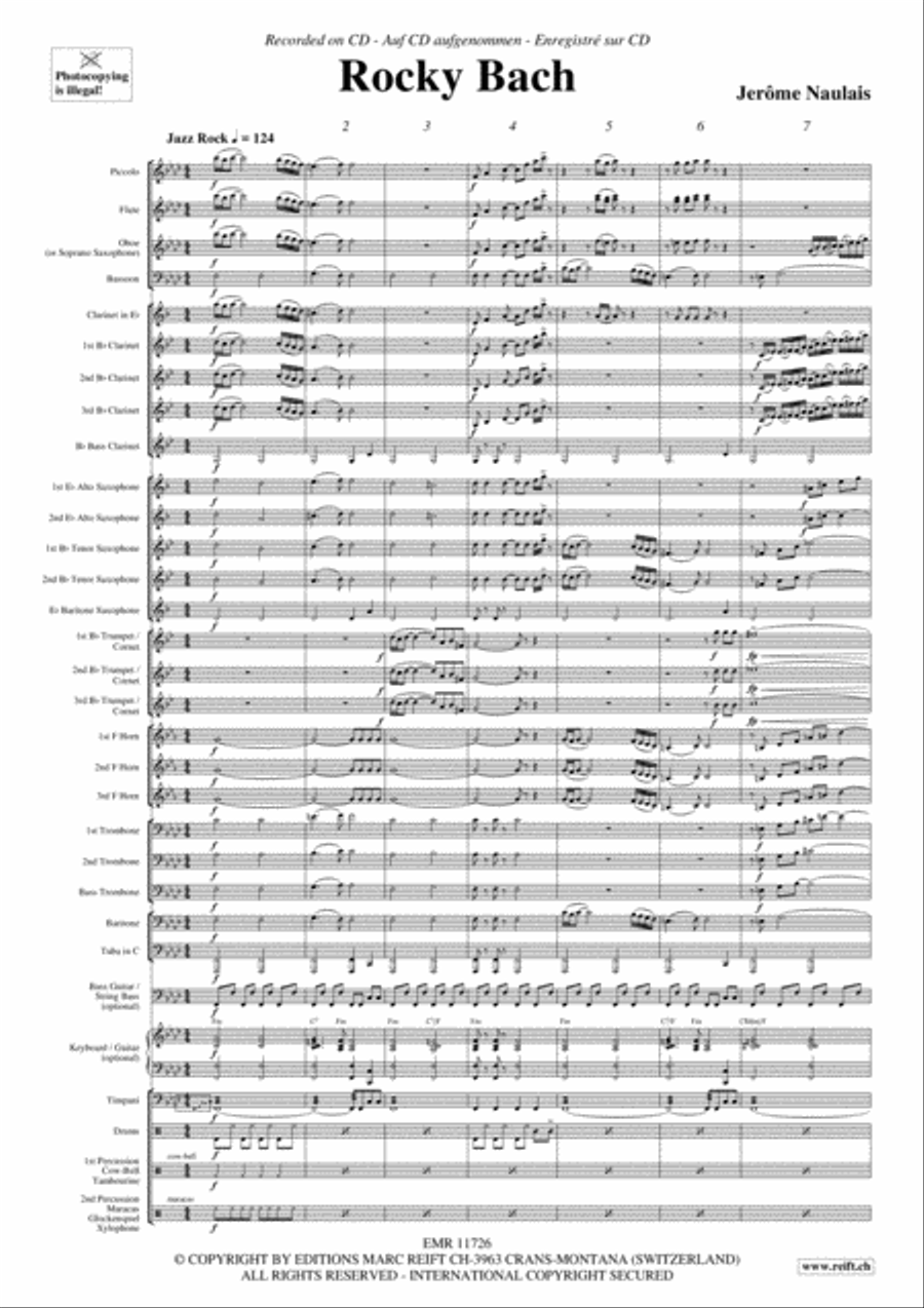 Rocky Bach Concert Band scores gallery preview page 4
