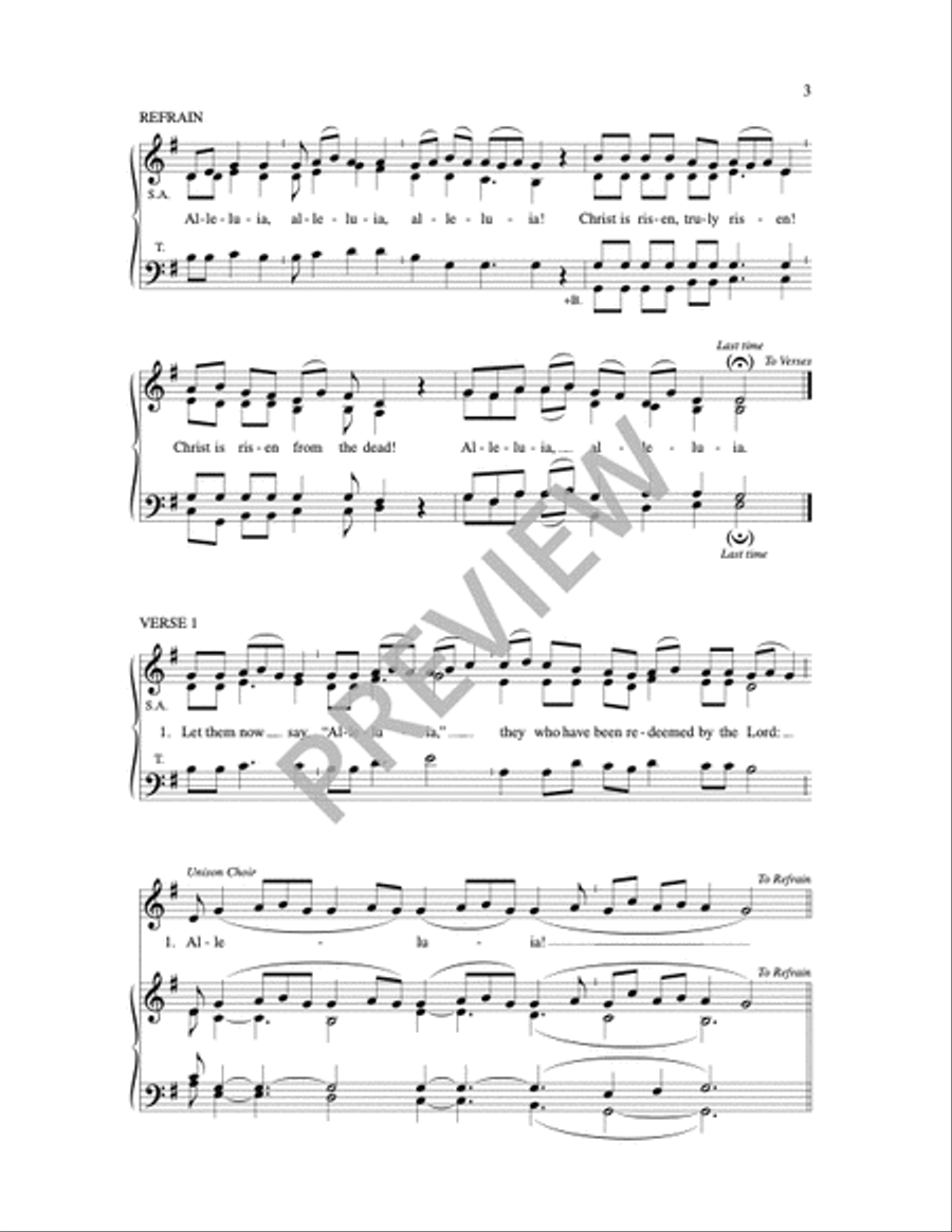 Alleluia! Christ is Truly Risen Sacred scores gallery preview page 2