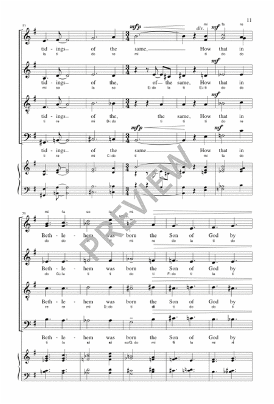 God Rest Ye Merry, Gentlemen 4-Part scores gallery preview page 11