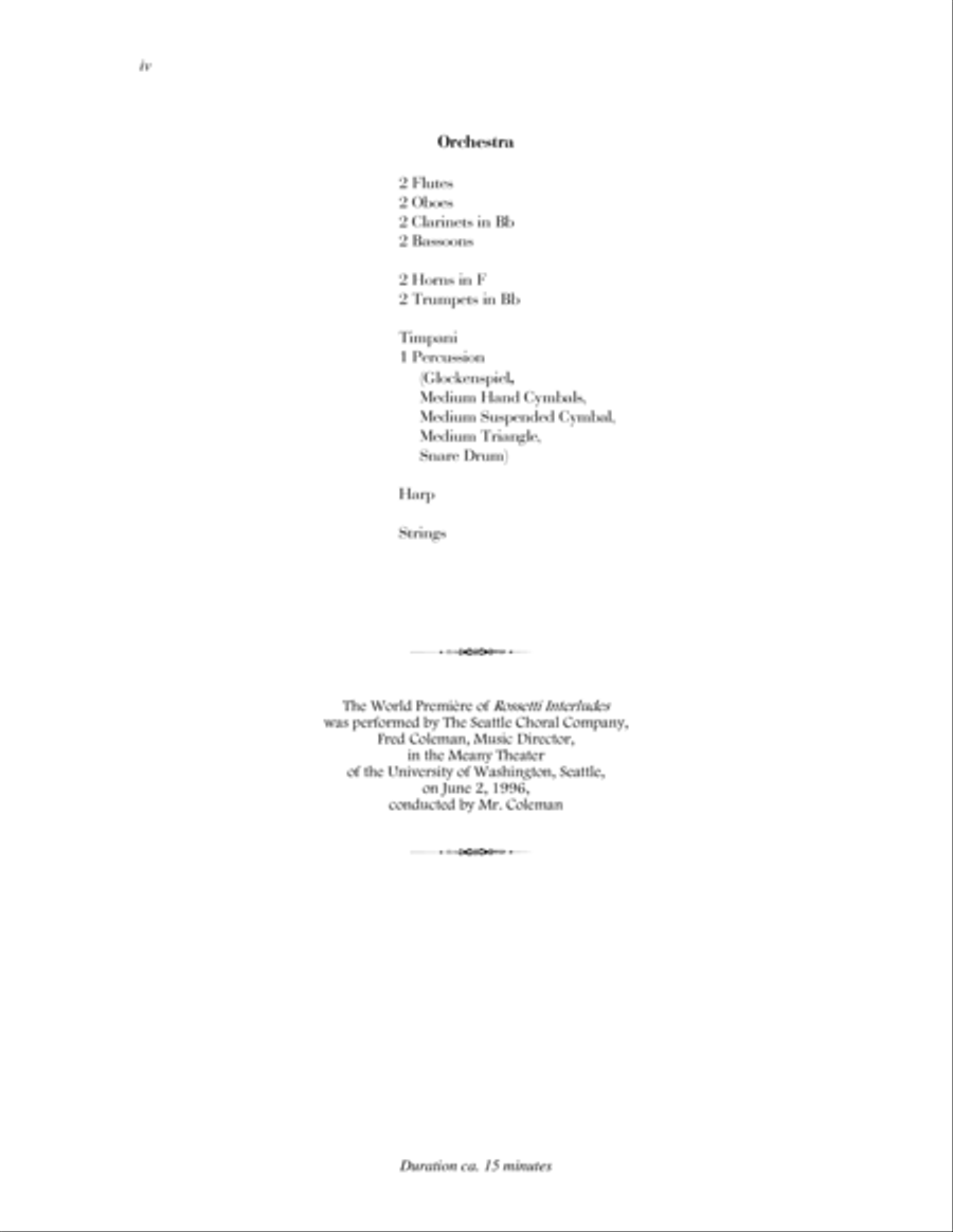 Rossetti Interludes (Full Score) - Score Only Full Orchestra scores gallery preview page 4