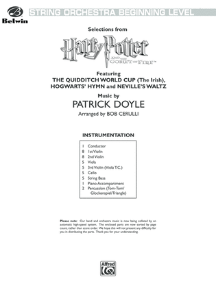 Book cover for Harry Potter and the Goblet of Fire,™ Themes from: Score