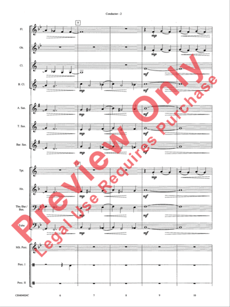 Rhapsody in Blue Concert Band scores gallery preview page 4