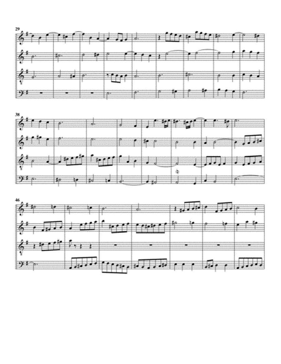 Prelude and fugue BWV 555 (arrangement for 4 recorders)