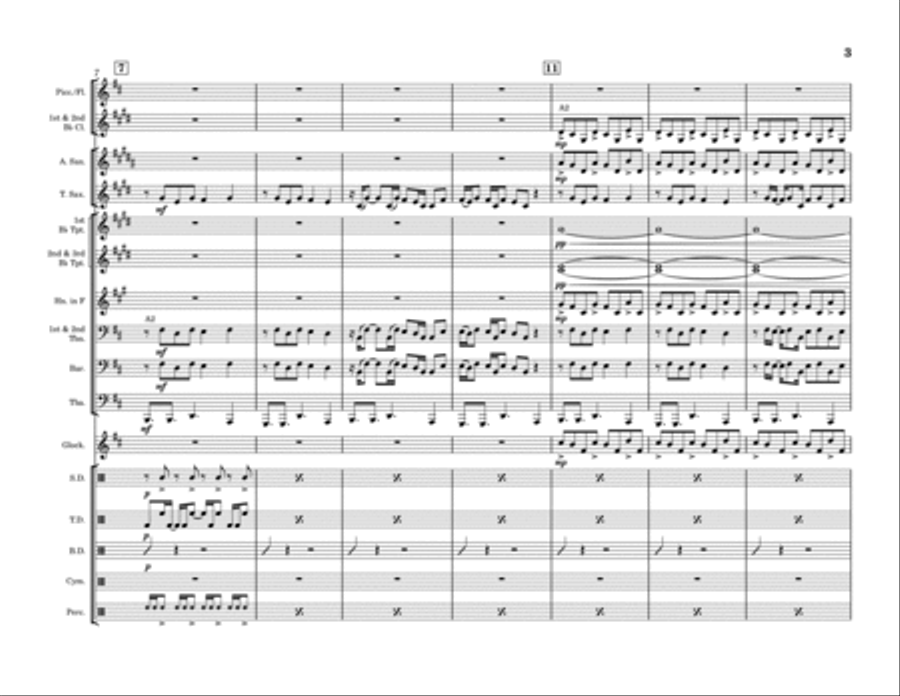 Dance, Dance Marching Band scores gallery preview page 3