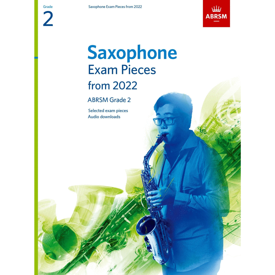 Saxophone Exam Pieces from 2022, ABRSM Grade 2 Saxophone scores gallery preview page 1