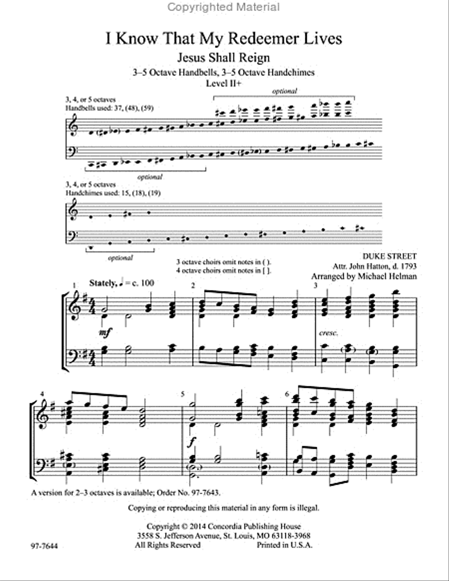 I Know That My Redeemer Lives (Helman) - 3-5 Octaves 5-Octaves scores gallery preview page 2