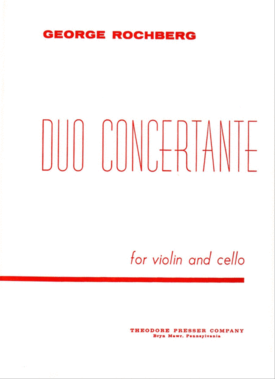 Duo Concertante Duo Concertante Chamber Music scores gallery preview page 1