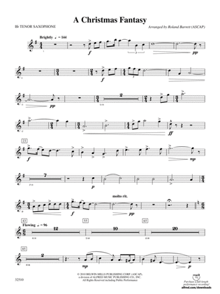 A Christmas Fantasy: B-flat Tenor Saxophone