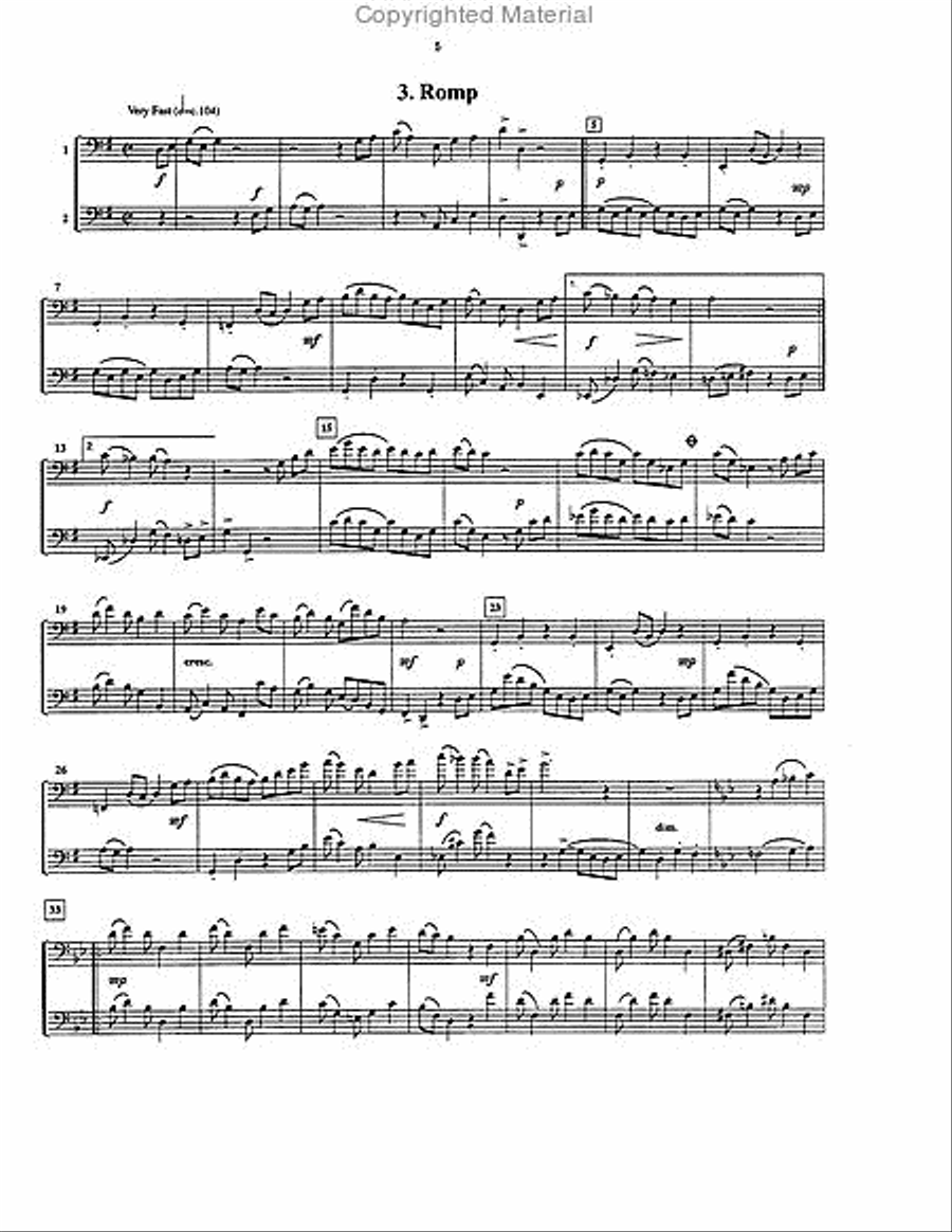 R3E2: Rumba, Romp, and Refrain Brass Duet scores gallery preview page 4
