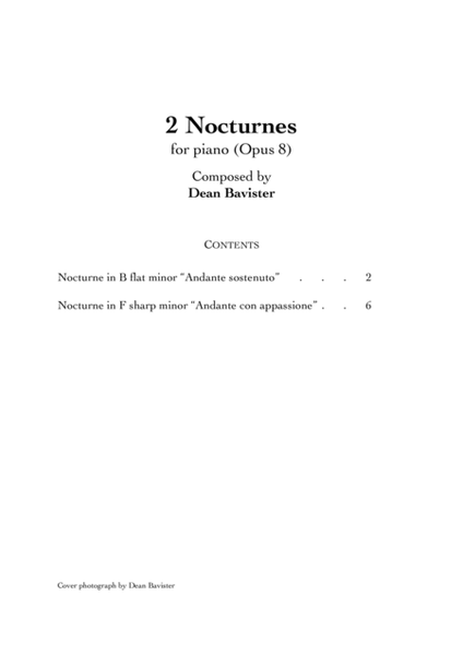 2 Nocturnes for Piano (Opus 8) image number null