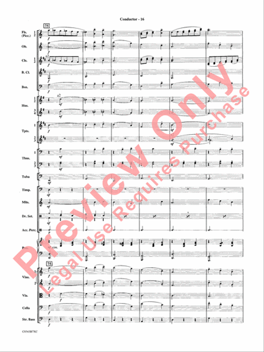 A Tribute to Henry Mancini Full Orchestra scores gallery preview page 19