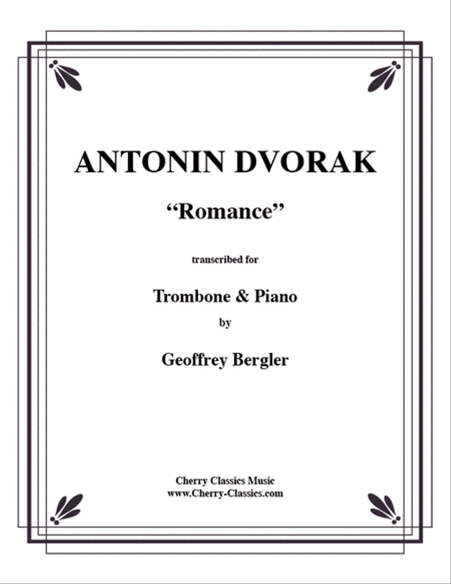 Romance for Trombone & Piano Piano Accompaniment scores gallery preview page 1