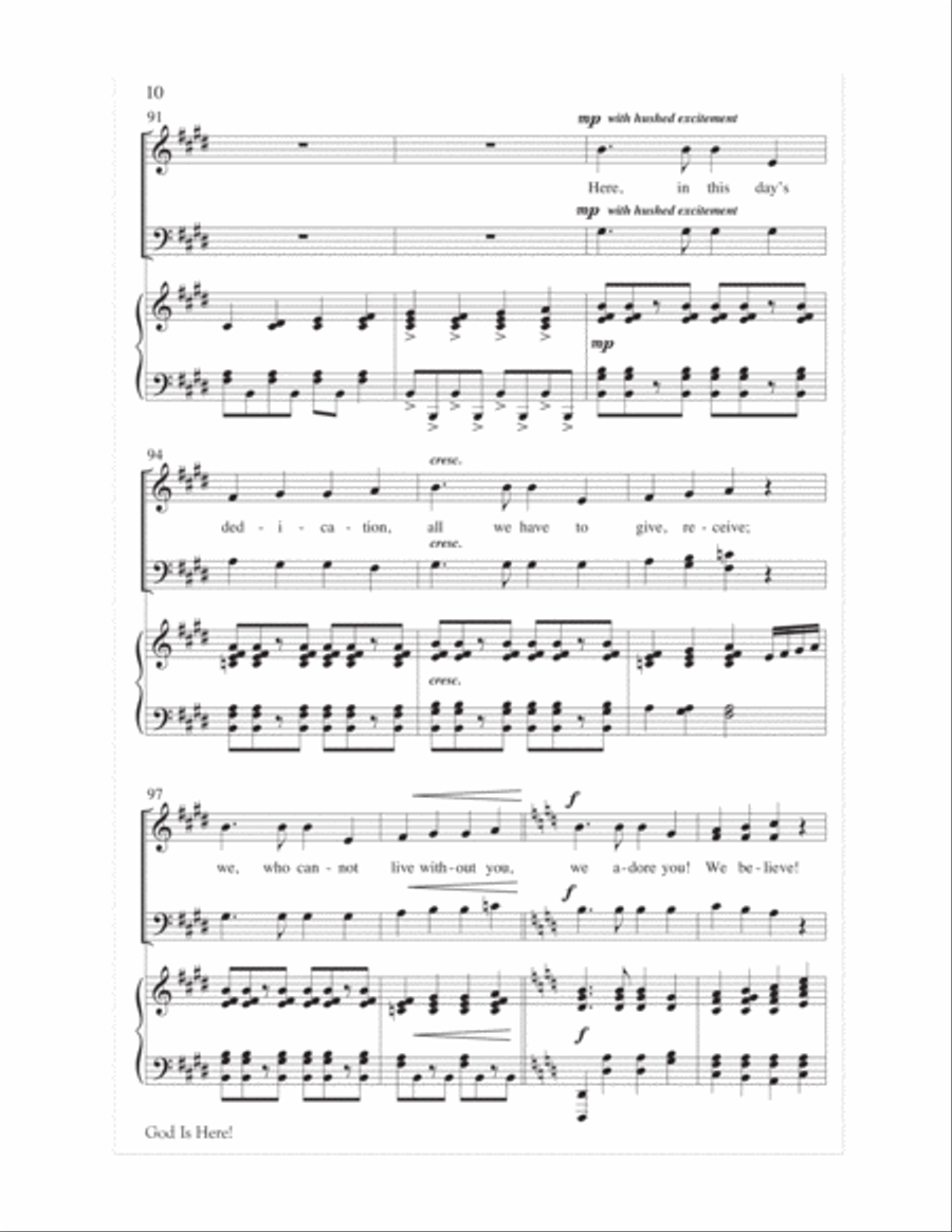 God Is Here! God Is Here! Children's Choir scores gallery preview page 10