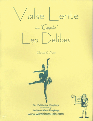 Book cover for Valse from "Coppelia"