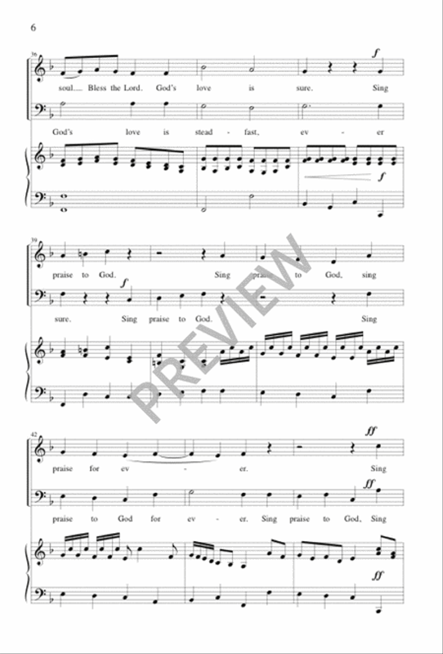O Bless the Lord, My Soul 2-Part scores gallery preview page 7