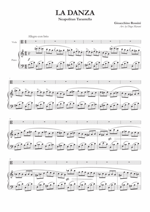 La Danza (Neapolitan Tarantella) for Viola and Piano