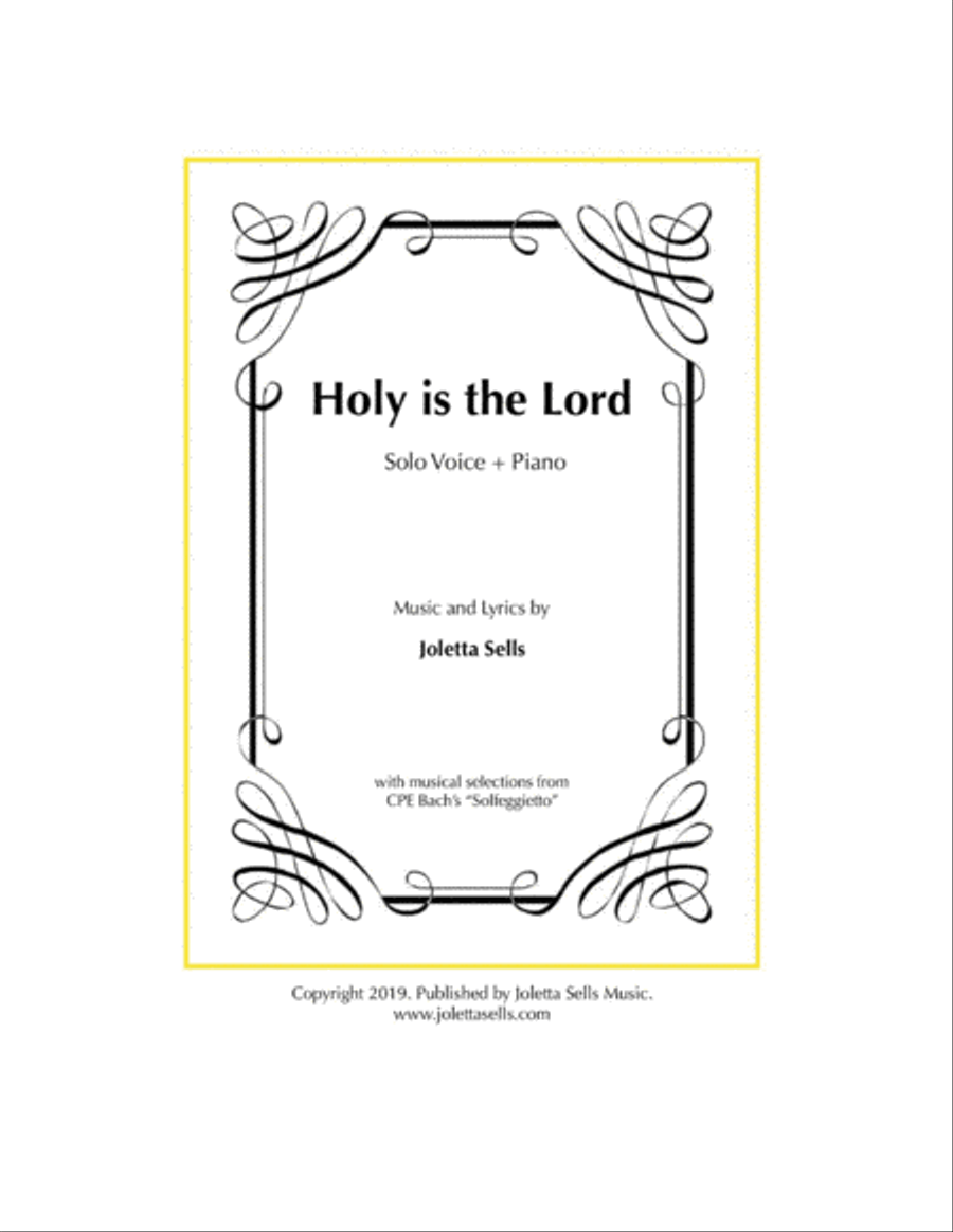 Holy is the Lord Voice scores gallery preview page 1