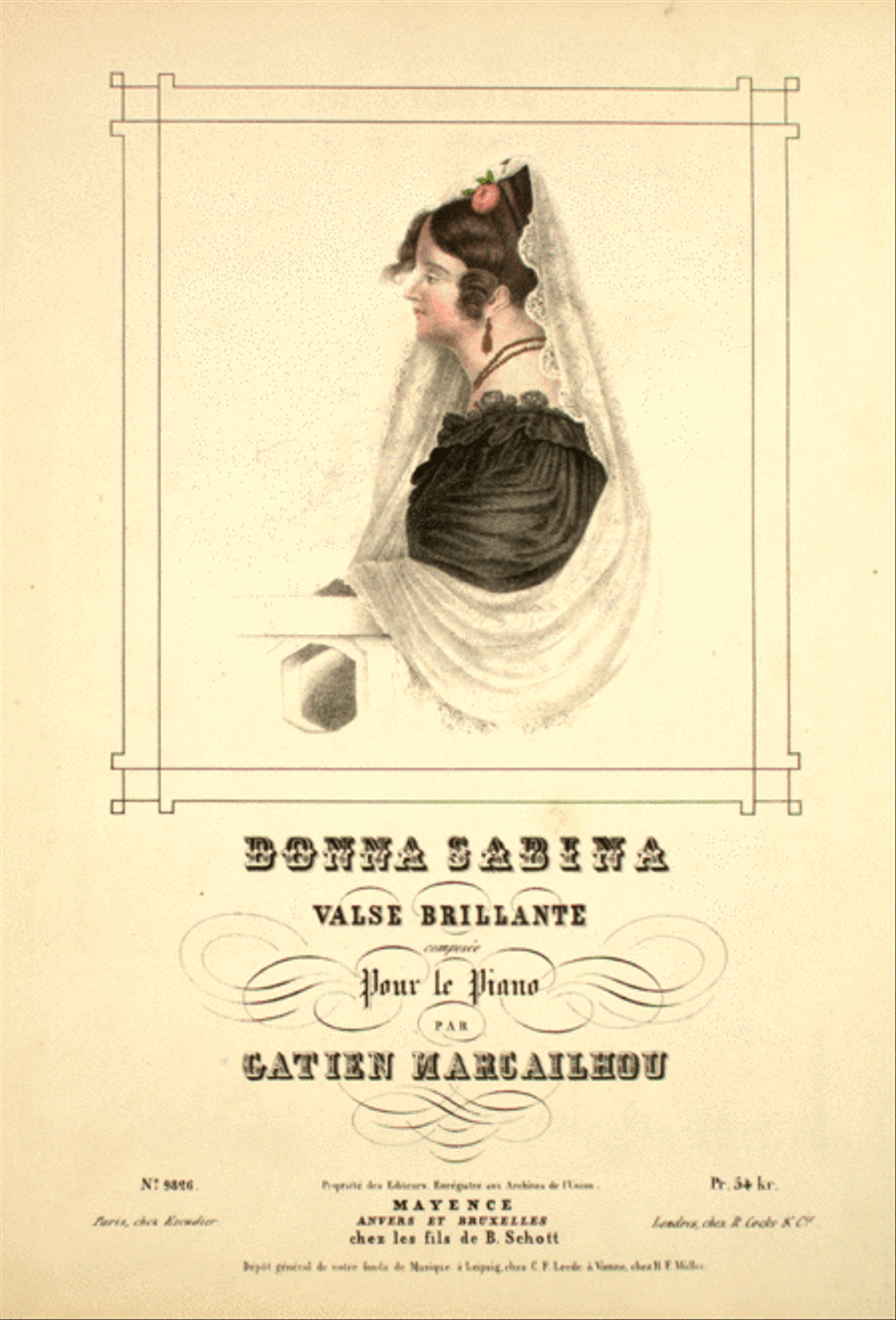 Donna Sabina Valse Brillante Piano Solo scores gallery preview page 1