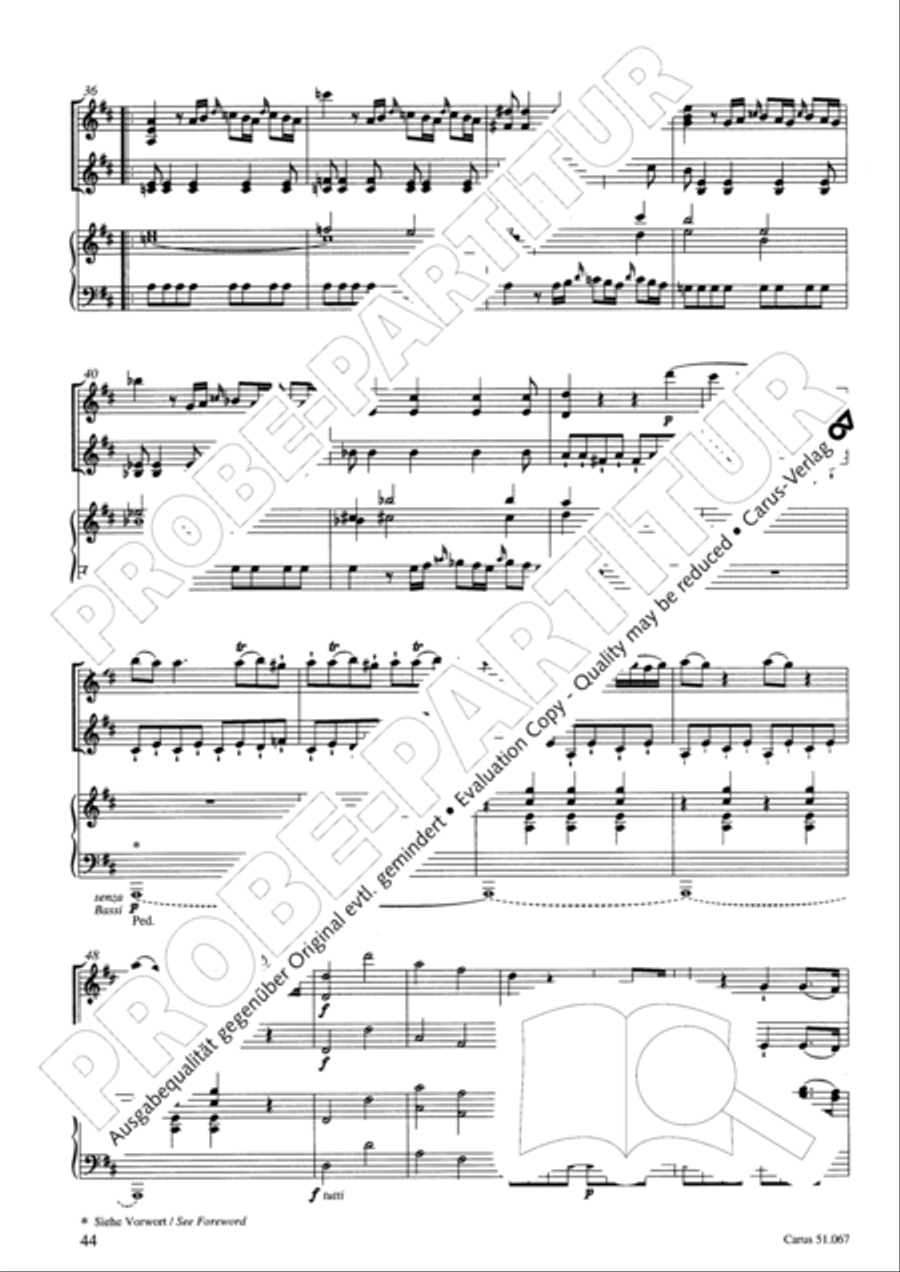 Church Sonatas Collection / Songbook scores gallery preview page 45