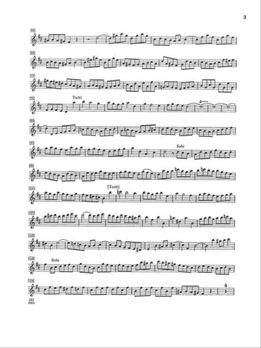 J.S. Bach – Suite No. 2 for Flute & Orchestra B Minor, BWV1067 Flute scores gallery preview page 5