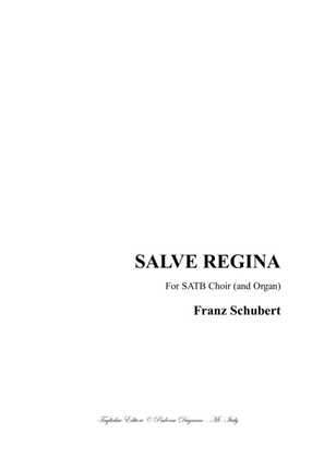 Book cover for SALVE REGINA - F. Schubert - For SATB Choir (and Organ)