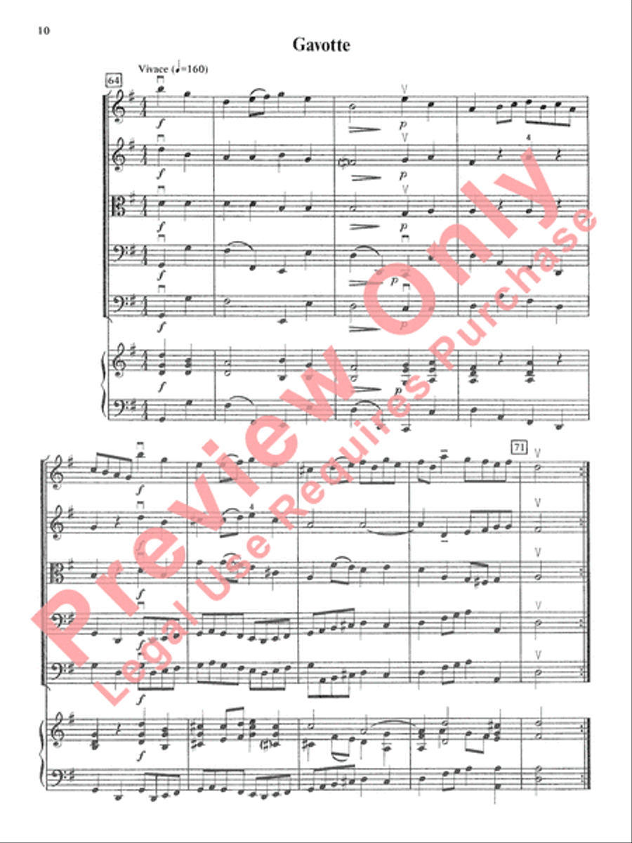 Bach Suite for String Orchestra String Orchestra scores gallery preview page 11
