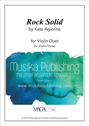 Rock Solid - Violin Duet (or Violin/Viola Duet)