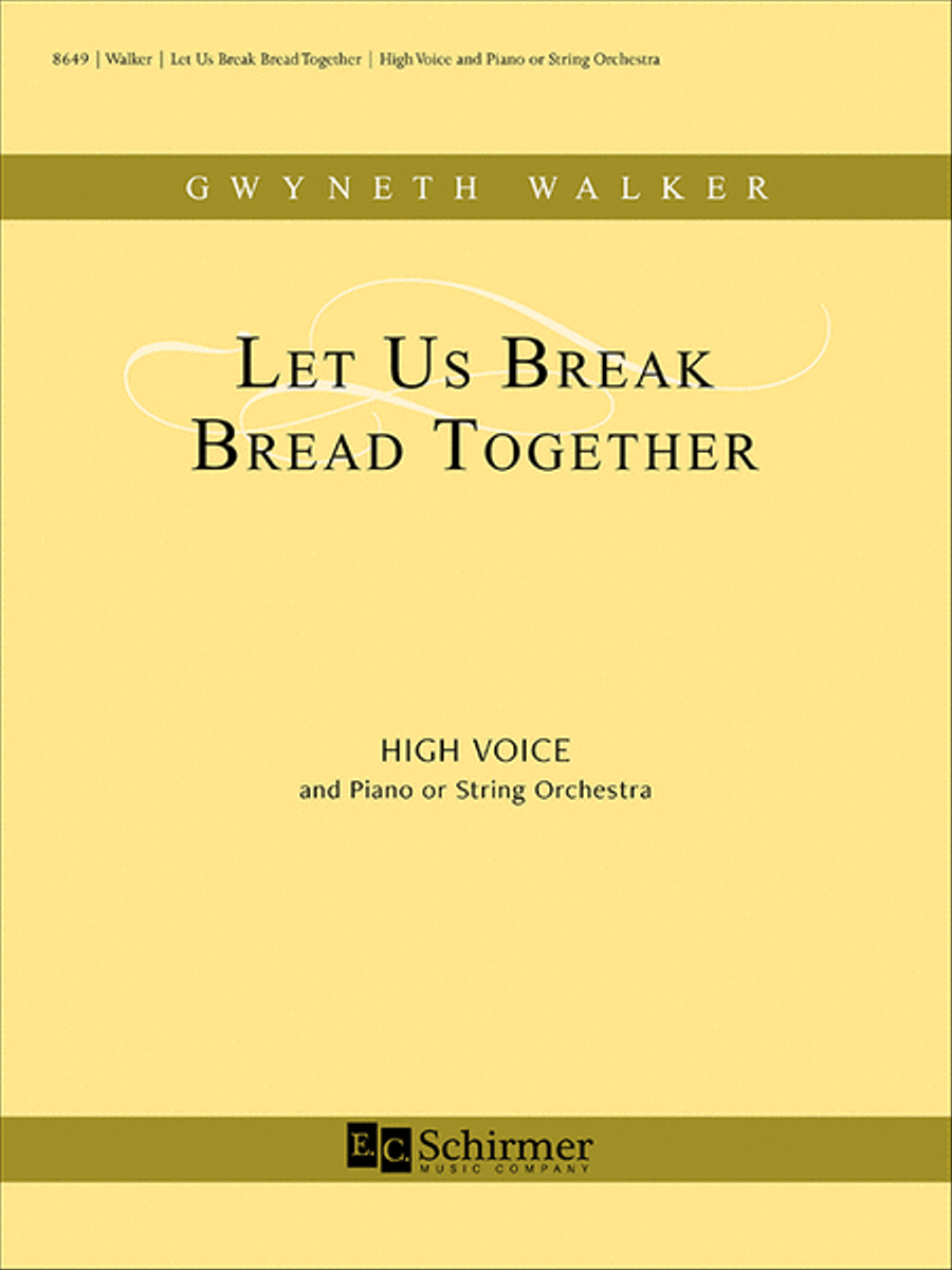 Let Us Break Bread Together String Orchestra scores gallery preview page 1