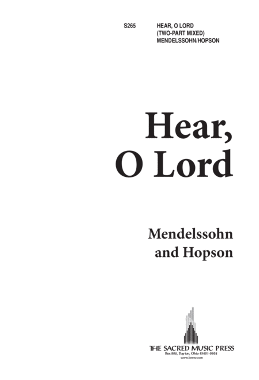 Hear, O Lord 2-Part scores gallery preview page 2