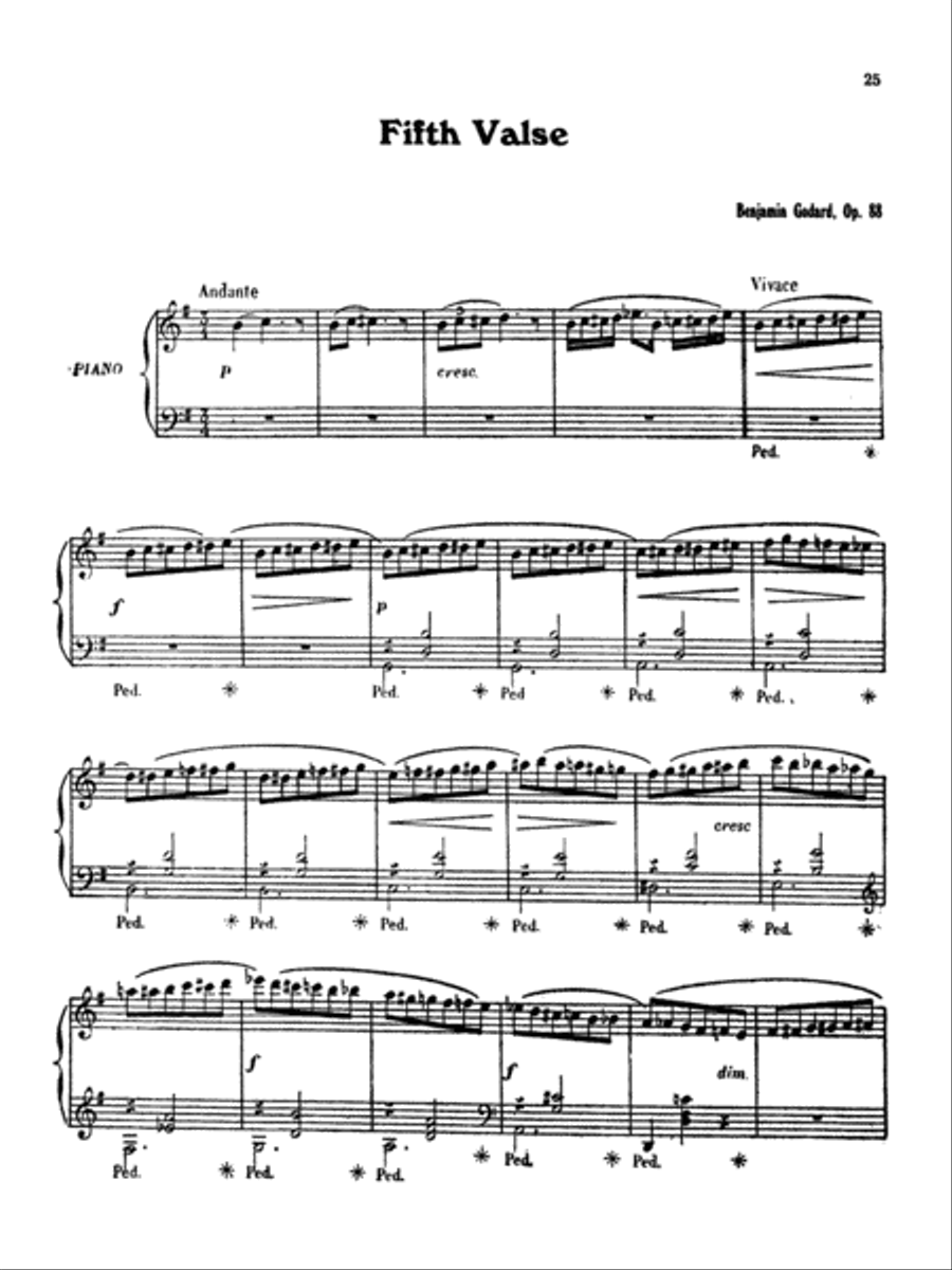 Godard: Four Piano Solos Godard: Four Piano Solos Piano Solo scores gallery preview page 1