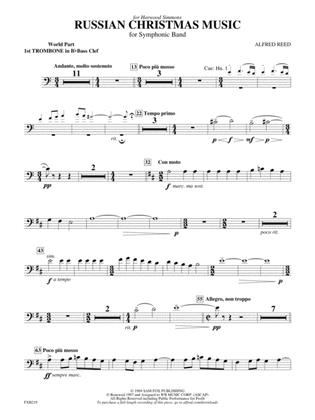 Russian Christmas Music: (wp) 1st B-flat Trombone B.C.