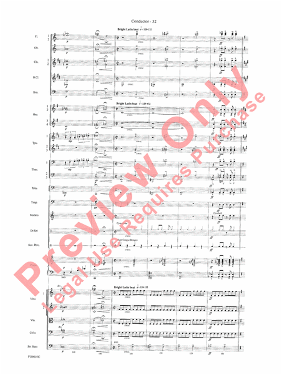 A Salute to the Big Apple Full Orchestra scores gallery preview page 34