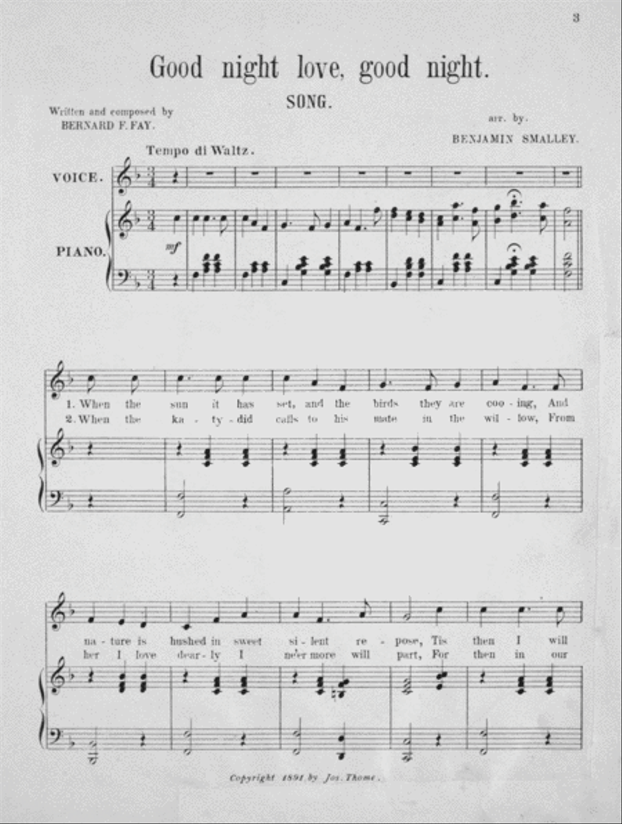 Grace O'Moore. Waltz Song & Chorus Choir scores gallery preview page 2