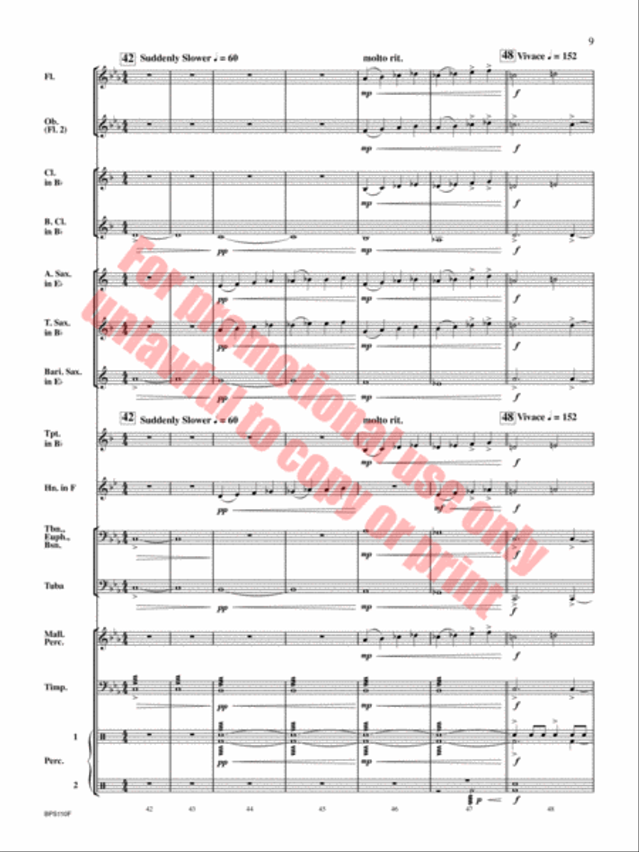 Belligerence Concert Band scores gallery preview page 10