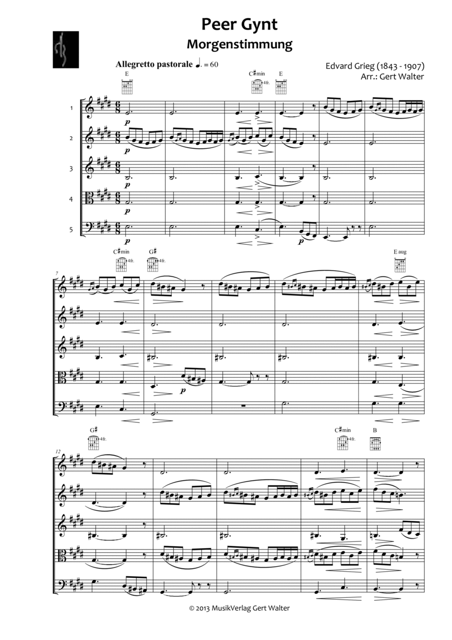 Peer Gynt School and Community scores gallery preview page 1