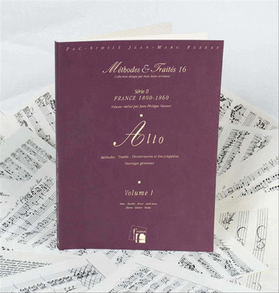 Methods & Treatises Viola - Volume 1 - France 1800-1860 Viola scores gallery preview page 1